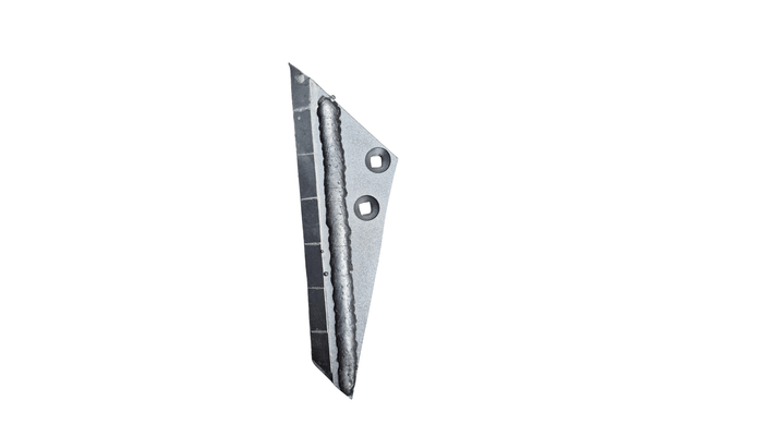Déchaumeur - Aileron - Ailette adaptable Rau ref 9708 avec carbure et rechargement gauche