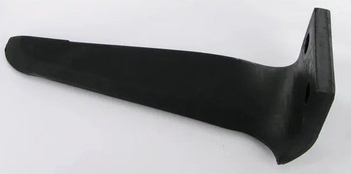 Herse rotative - Dent de herse - Dent de herse adaptable type Maschio Dominator M36100215R avec 3 plaquettes carbure et rechargement droite