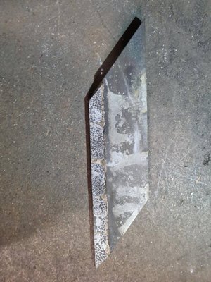 Pièces à souder - Aileron à souder - Aileron à souder 220*70*15 biais 5 plaquettes droite