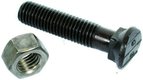Boulon tête ovale collet carré 12*60 avec écrou (8.8)