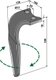 Dent de herse adaptable Rabewerk ref 84231801 droite KG41 VKE avec 3 plaquettes carbure et rechargement