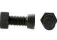 Boulon tête conique 2 méplats 12*40 avec écrou