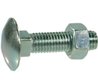Boulon tête bombé collet carré 12*30 avec écrou
