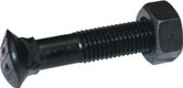 Boulon tête ovale collet carré 10*45 avec écrou