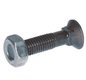 Boulon tête fraisé collet carré 10*60 avec écrou