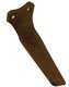 Dent de herse adaptable Kuhn 2 trous avec 3 plaquettes carbure et rechargement gauche