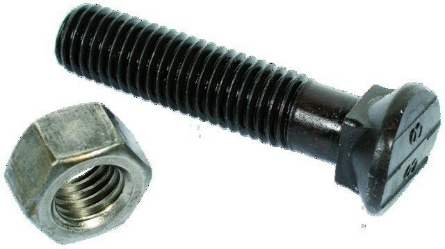 Boulonnerie - Boulon - Boulon tête ovale collet carré 12*60 avec écrou (8.8)
