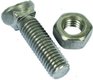 Boulon tête ovale collet carré 10*38 avec écrou