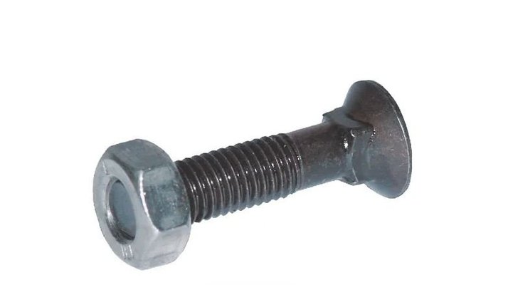 Boulonnerie - Boulon - Boulon tête fraisée collet carré 12*45 avec écrou 12.9
