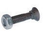 Boulon tête fraisé collet carré 10*45 avec écrou