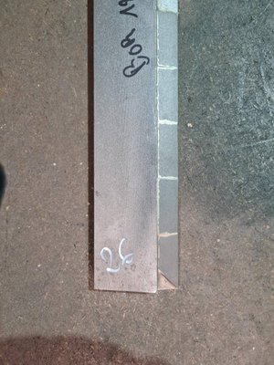 Pièces à souder - Bords à souder - Bord à souder 225*70*15 biais avec 5 plaquettes carbure - gauche