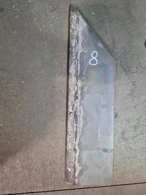 Pièces à souder - Bords à souder - Bord à souder 450*120*15 biais 10 plaquettes gauche