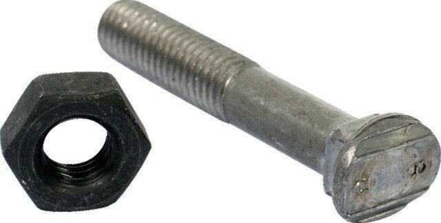 Boulonnerie - Boulon - Boulon tête ovale collet carré 10*70 avec écrou