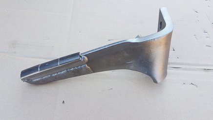 Herse rotative - Dent de herse - Dent sulky boulonnée avec 3 plaquettes carbure et rechargement droite