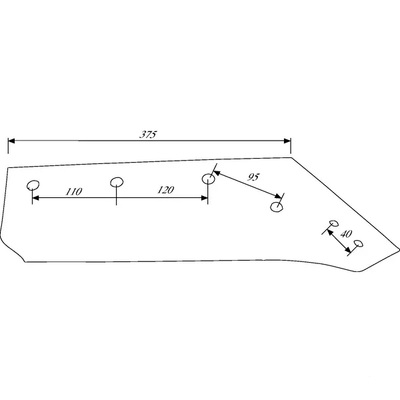 CHARRUE - Soc de charrue - Soc de charrue Kverneland KK073002 droit