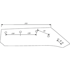 CHARRUE - Soc de charrue - Soc de charrue Kverneland KK073002 droit