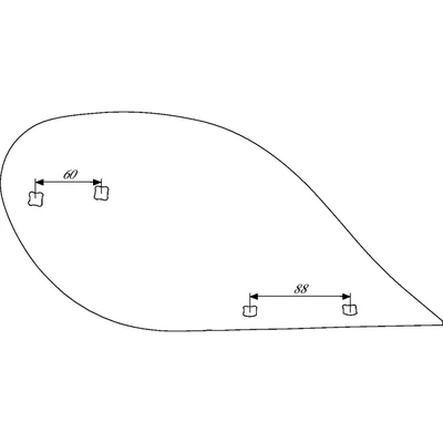 CHARRUE - Versoir de rasette - Versoir de rasette Lemken 3470654 D0 droite