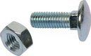 Boulon tête bombé collet carré 10*30 sans écrou