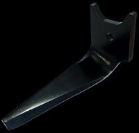 Herse rotative - Dent de herse - Dent de herse fast-fit 3 avec 2 plaquettes carbure et rechargement droite