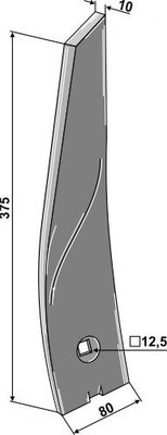 Déchaumeur - Soc de déchaumage - Déflecteur adaptable Vaderstad Cultus 452956