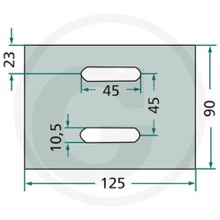 Préparation du sol - Grattoir - Grattoir 90x125mm Universel