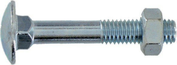 Boulonnerie - Boulon - Boulon tête ronde collet carré 12*60 avec écrou