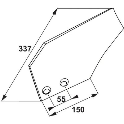 CHARRUE - Versoir de rasette - Versoir de rasette adaptable Grégoire et Besson 19171 avec rechargement gauche