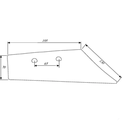 CHARRUE - Soc de rasette - Soc de rasette adaptable Kuhn 631108 ZR/ZH droite