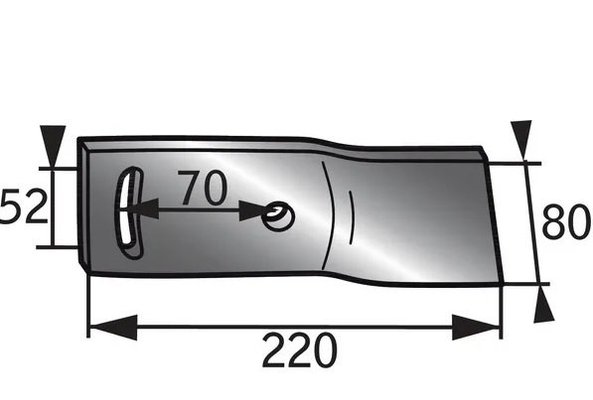 CHARRUE - Lame de versoir - Rallonge de versoir adaptable Naud 03080101 gauche