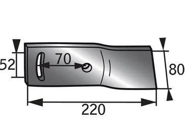 CHARRUE - Lame de versoir - Rallonge de versoir adaptable Naud 03080101 gauche