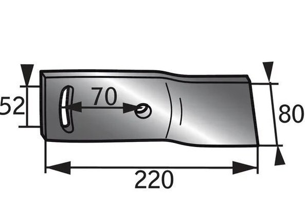 CHARRUE - Lame de versoir - Rallonge de versoir adaptable Naud 03080101 droite