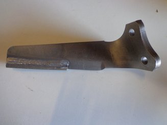 Herse rotative - Dent de herse - Dent de herse Kuhn origine 2 trous avec 3 plaquettes carbure droite