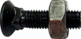 Boulon tête fraisé collet carré 10*35 avec écrou