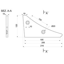 CHARRUE - Nez de contresep - Nez de contresep adaptable Lemken 3401901 avec rechargement gauche