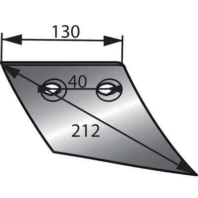 CHARRUE - Soc de rasette - Soc de rasette adaptable Naud 04031101 droite
