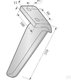 Dent de herse adaptable type Maschio Dominator M36100216R gauche