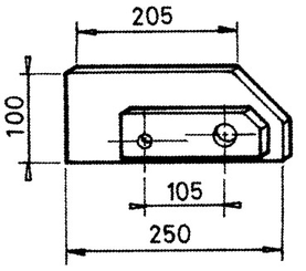 CHARRUE - CONTRESEP - Contre sep gauche court Bugnot 5005 gauche