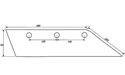CHARRUE - Soc de charrue - Soc de charrue adaptable Lemken 3352034 droit