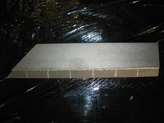 Pièces à souder - Bords à souder - Bord à souder 315*70*15 biais avec 7 plaquettes carbure - gauche