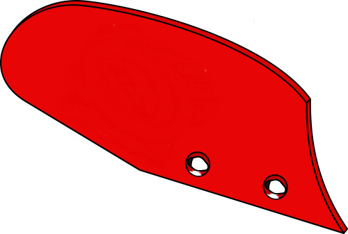 CHARRUE - Versoir de rasette - Versoir de rasette adaptable Kverneland KK066878 droite