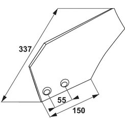 CHARRUE - Versoir de rasette - Versoir de rasette adaptable Grégoire et Besson 19172 avec rechargement droite