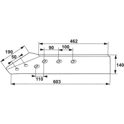 CHARRUE - Soc de charrue - Soc de charrue adaptable G&B 173613  B2 16"Gauche