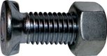 Boulon tête fraisée 2 ergots 12*60 avec écrou