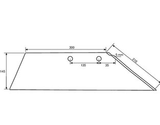 CHARRUE - Soc de charrue - Soc de charrue adaptable Lemken 3352030 droit