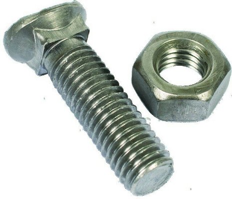 Boulonnerie - Boulon - Boulon tête ovale collet carré 10*38 avec écrou